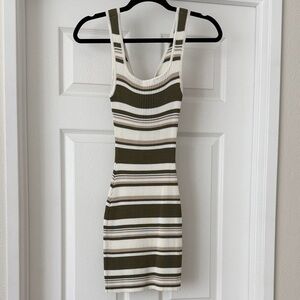 Striped Knit Mini Dress